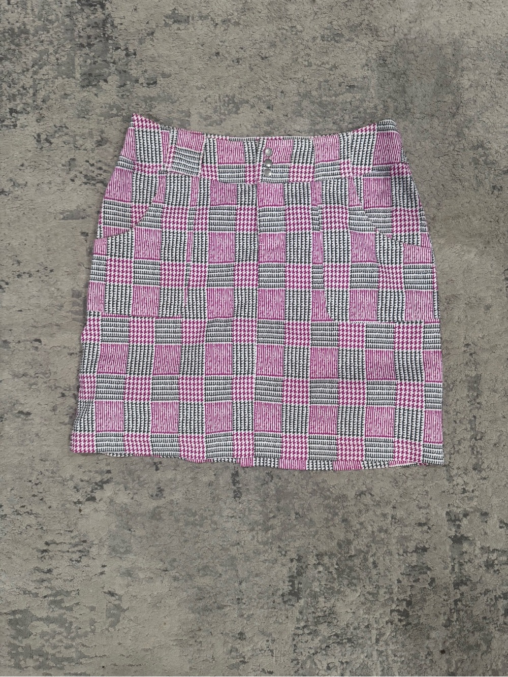 Jofit golf skort Pink Plaid Mini Skirt - Women